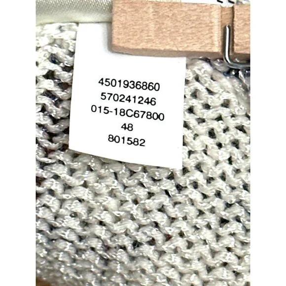 Chicos Size 2 Large Multicolor Tunic Paisley Knit Tunic Boho City Resort Style - Picture 11 of 13